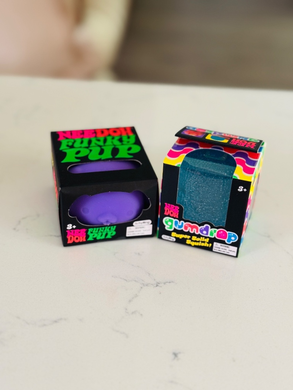 Blue/Purple Bundle of 2 Needohs - Gumdrop and Funky Pup, Brand New!